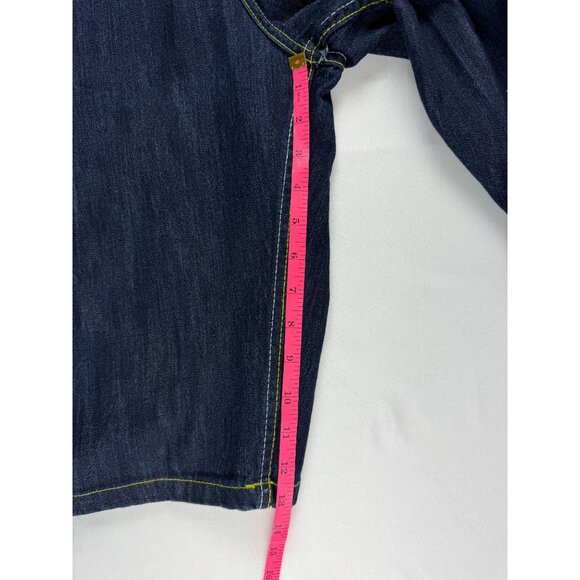 VTG COOGI Y2K WITH EMBROIDERED BEE DESIGN DENIM MEN'S SHORTS SIZE 40 - Picture 9 of 10